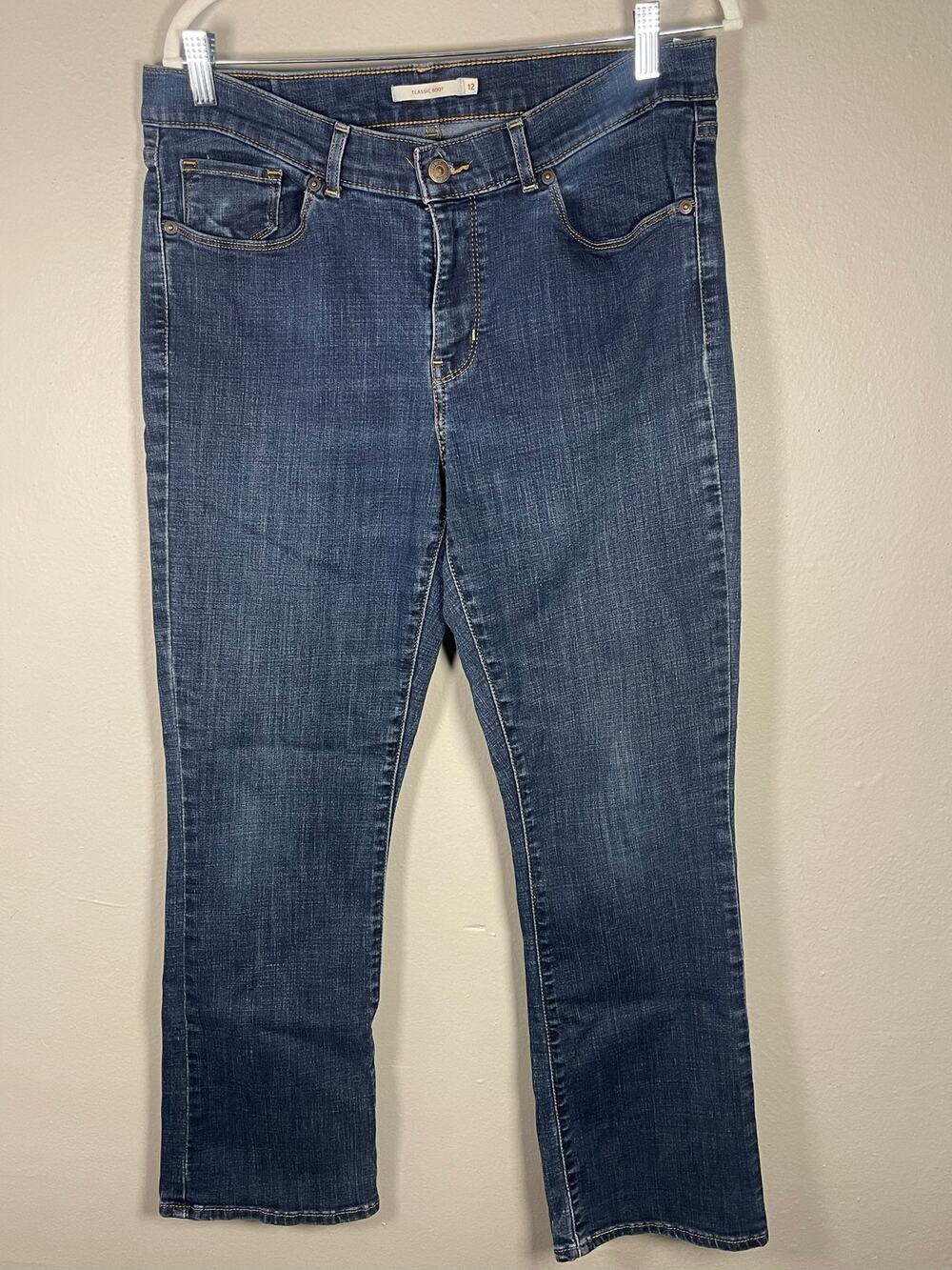 Women’s Levi Strauss Dark Wash Bootcut Jeans Denim Sz12